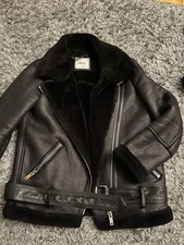 Lederimitatjacke Damen Schwarz