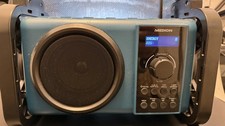 MEDION E66877 Bluetooth Akku Baustellenradio DAB+ IP44 PLL UKW Radio 50W türkis