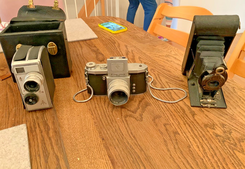 Alte fotoapparate und kamera - und,