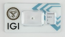 Natürlicher Diamant Brillant 0,40ct F / VS1 4,5mm - 4,6mm IGI Zertifikat 0,4ct