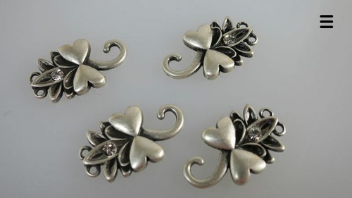 Miederhaken mit strass - mit,