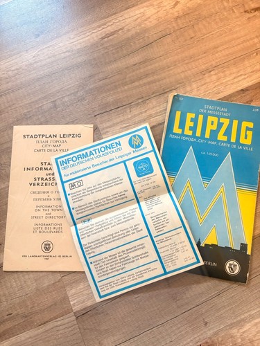 Ddr stadtplan leipzig 1967 - ddr,