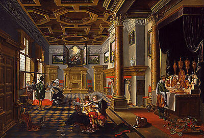 Renaissance interior with - interior,