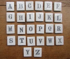 KERAMIK EINSÄTZE SET Alphabet