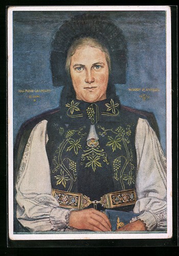 German künstler ak - ww, künstler-ak