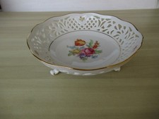 Schöne Schumann  Empres  Flowers Schüssel Durchbruch Schale auf 3 Füßen 19x7 cm