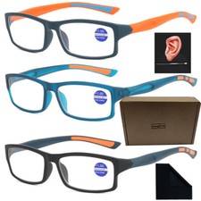 3er Pack Lesebrille Bruchsicher Blaulichtfilter +1,0 +1,5 +2,0 2,5 3,0 Bis +4,0 