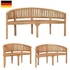 Sitzbank Gartenbank Bananenbank Parkbank Gartenmöbel Teakholz Holz Bank Auswahl