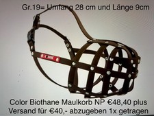 ANGEBOT Colori Biothane Maulkorb 