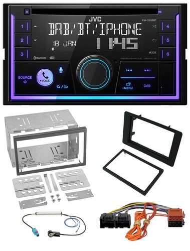 Jvc mp3 usb 2din - jvc, bluetooth