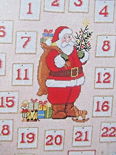 Stickvorlagen "Adventskalender Nikolaus"  Kreuzstich-Motive Weihnachten