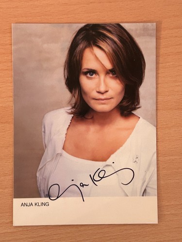 Anja kling autogrammkarte - anja,