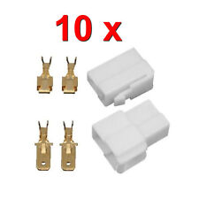 10x Flachstecker Gehäuse