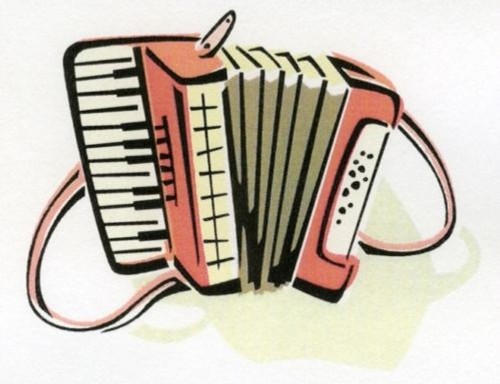 Aufkleber akkordeon - aufkleber,