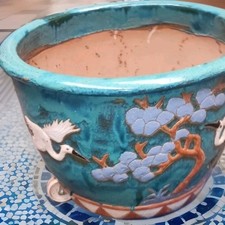 ?CHIN. PFLANZTOPF LIEFERUNG INNERH. DDORF ORIGINAL ASIEN PFLANZEN RARITÄT GROSS