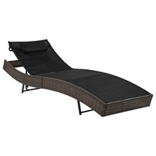 Sonnenliege Poly Rattan