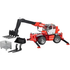 Bruder 02129 Manitou Teleskoplader MRT 2150 mit Zubehör