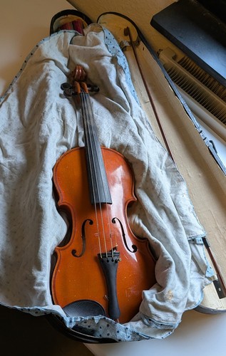 Alte geige violine mit - violine,