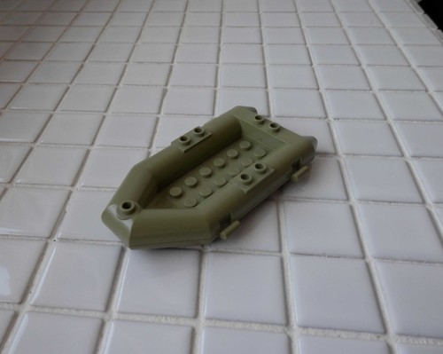 Lego boot 11x6x1 olive - 1x,