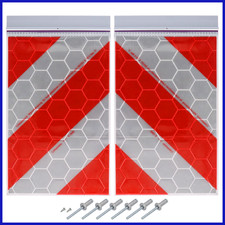 Ladebordwand Warnflaggen Satz mit Halter Warnmarkierung Ladebühne Hebebühne LKW
