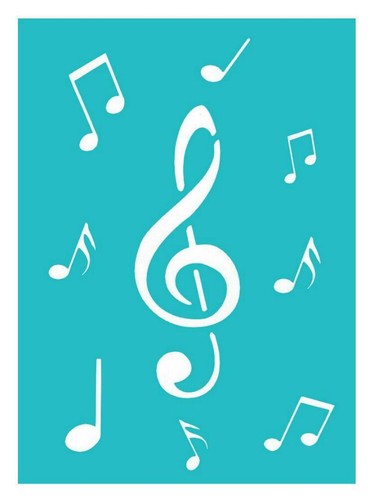 Schablone noten musik allegro - noten,