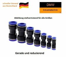 Pneumatik Steckverbinder 4 6 8 10 12 gerade Reduzierung Druckluft wie Festo IQS