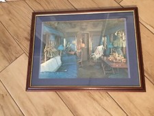 Großes vintage gerahmtes - großes,