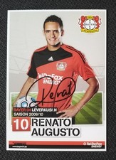 14839 Renato Augusto Bayer Leverkusen 2009/10 Autogrammkarte original signiert