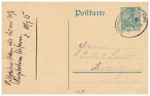 Ganzsache germania 1915 - 5,