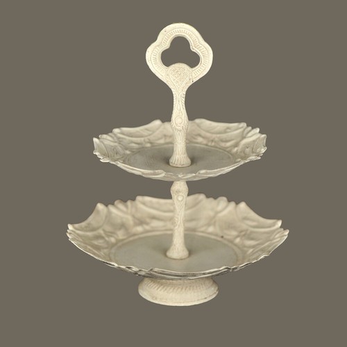 Etagere lagig weiß beige - 2, weiß/beige