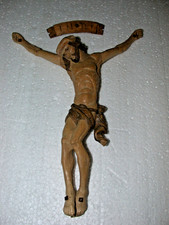 Korpus Christus Jesus  24cm und 21cm Holzfigur Holzschnitzerei