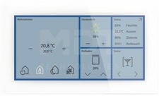 MDT KNX Glas Touch Smart 6 Zoll, KNX Secure, Orientierungslicht, weiß (BE-GTS06T