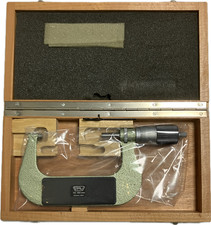 PAV Bügelmessschraube 75-100mm 0,01mm 8mm Neuwertig mit Holz- Box