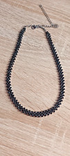 facettierte schwarze Spinellkette