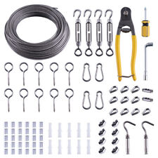 Drahtseil 2/3mm Edelstahl Stahlseil Spanndraht Seilspanngarnitur Rankhilfe