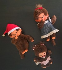 Monchhichi Monchichi 3 Stück Sekiguchi Weihnachten Vintage Nostalgie