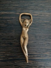  Flaschenöffner nackte Frau  messingbronze antik