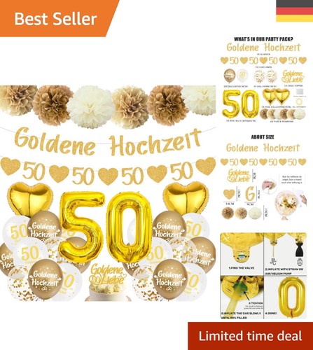 Goldene hochzeit deko - hochzeit,