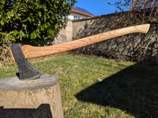 Restauriete Axt, Allroundaxt Zum Spalten Und Camping, Alt Geschmiedet