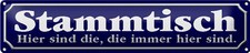 Blechschild Spruch 46x10cm