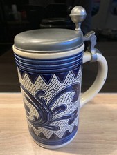 Gerzit Bierseidel Zinndeckel