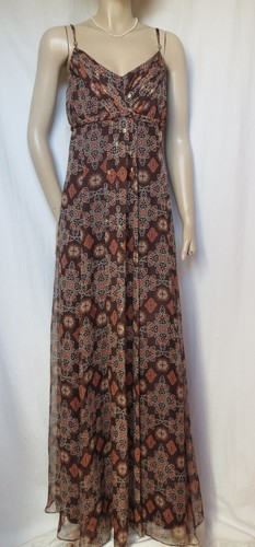 Seidenkleid braun hochzeit - braun,