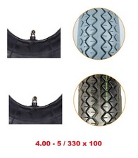 Reifen mit Schlauch 4.00-5 / 330 x 100 für Elektromobil E-Rollstuhl Scooter MPB