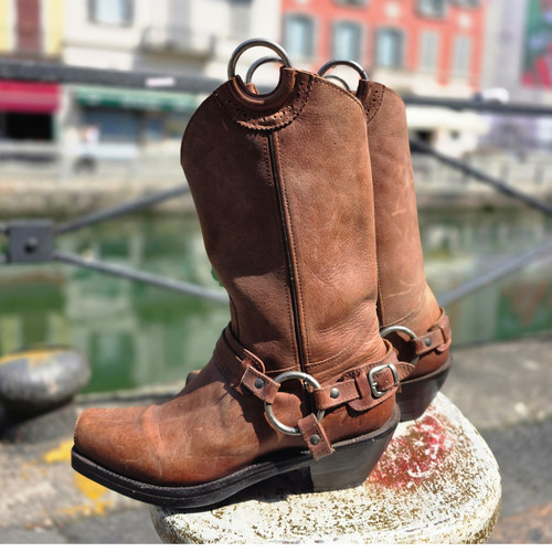 Lederstiefel biker harness - lederstiefel,