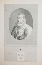 Franciscus Maelson Enkhuizen Friesland Dutch physician Stahlstich Portrait
