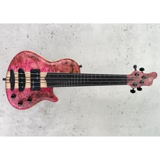Mayones Cali 4 Fretless Mini Bass Eye Poplar - Trans Pink Matt *NEW*
