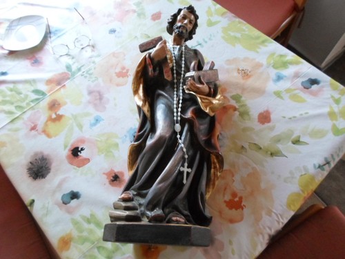 Heiliger petrus holzfigur - heiliger,