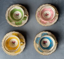 Hutschenreuther Hohenberg Sammeltasse Mokkatasse + Unterteller -Farbe auswählbar