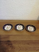 Lindner Manufaktur Porzellan Zierschale Handarbeit Echt Cobalt  3 Stck.