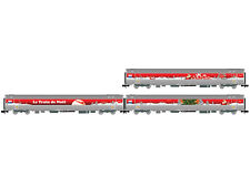 Arnold HN4473 - Personenwagen Set Coca-Cola-Weihnachtszugset Train de Noel SNCF 